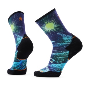 Sosete Smartwool Trail Run Targeted Cushion Treeline Prin Deep Navy