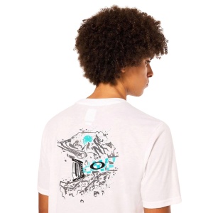 Tricou Oakley Finish Line Crew White - Img 2