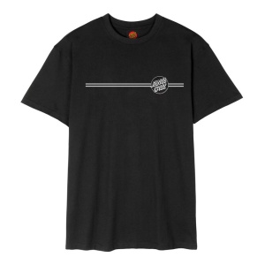 Tricou Santa Cruz Opus Dot Stripe Black - Img 1