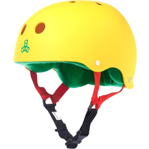 Casca Triple 8 Brainsaver Rasta Yellow Rubber