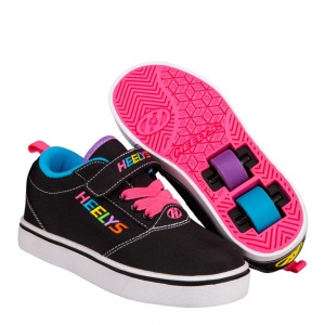 Heelys Pro 20 X2 Black/Rainbow Multi Nylon Cnvs - Img 1