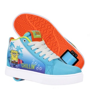 Heelys x Spongebob Racer 20 Mid Cyan/Light Lime/Orange - Img 1