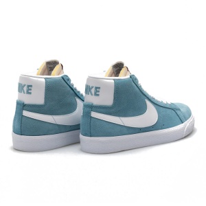 Incaltaminte Nike SB Zoom Blazer Mid Cerulean/White - Img 5