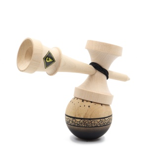 Kendama USA Craft Luna Shape Triple Burn Line Birch - Img 2