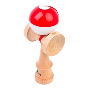 Kendama USA Kaizen Jet Shape Half Split Red/White - Img 2