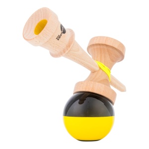 Kendama USA Kaizen Jet Shape Half Split Yellow/Black - Img 3