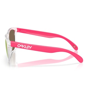 Ochelari de soare Oakley Frogskins Neon Pop Collection Clear Prizm Rose Gold Polarized - Img 3