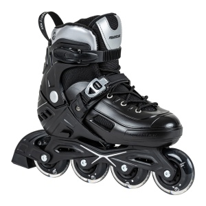 Role copii Powerslide Kids Khaan Junior NXT Black/Silver - Img 2