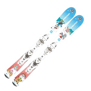 Schiuri Head Paw Patrol JRS Blue/White + legaturi Jrs 4.5 Gw Ca W24 - Img 1