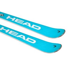 Schiuri Head Worldcup Rebels e-SL Pro Blue/White + legaturi Freeflex 14 Gw W24 - Img 2
