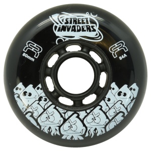 Set 4 Roti FR Street Invaders Negre 80mm/84a