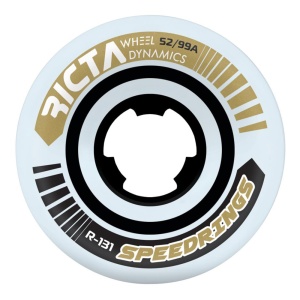 Set 4 roti Skateboard Ricta Speedrings Slim 99a White 52mm - Img 1
