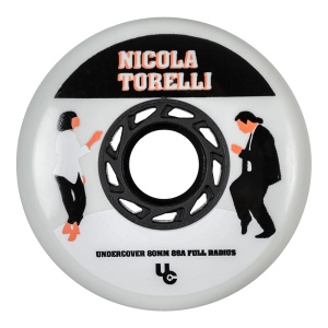 Set 4 roti Undercover UC Movies Nicola Torelli White/Black 80mm/86A - Img 1