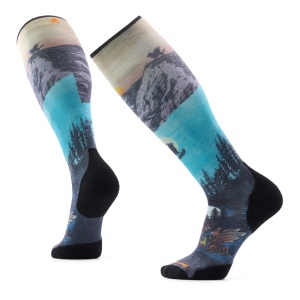 Sosete Smartwool Ski Targeted Cushion Winter Phase Print Ski Purple Dawn