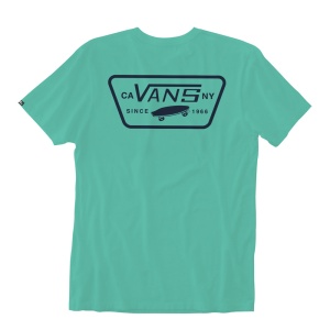 Tricou Vans Full Patch Back SS Waterfall/Dress Blues - Img 2