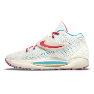 Ghete Baschet Nike KD 14 Cashmere/White/Turquoise Blue/Multi-Colour - Img 1