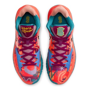 Ghete Baschet Nike Kyrie Low 4 Bright Crimson/Red Plum/University Blue/Black - Img 6