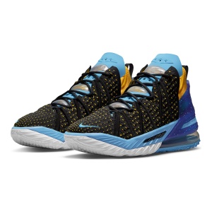 Ghete Baschet Nike Lebron XVIII Dynasty Black/Coast/Concord/University Gold - Img 5