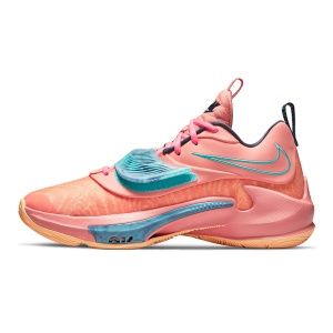 Ghete Baschet Nike Zoom Freak 3 Crimson Bliss/Dynamic Turquoise/Melon Tint/Thunder Blue - Img 1