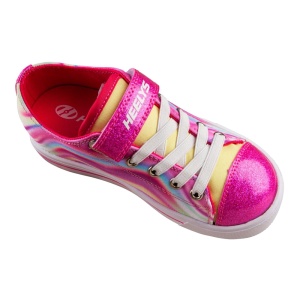 Heelys Snazzy X2 Hot Pink/Multi Heart Swirl Nyl - Img 4
