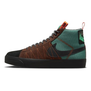 Incaltaminte Nike Sb Zoom Blazer Mid Premium Noble Green/White/Safety Orange/Black - Img 1