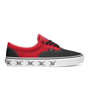 Incaltaminte Vans Era (New Varsity) Black/High Risk Red - Img 1