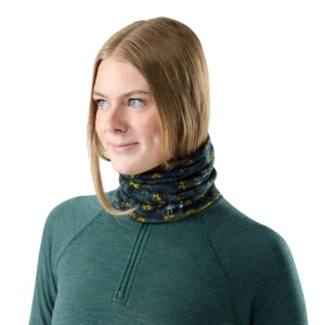 Necktube Smartwool Thermal Merino Reversible Dark Teal Wild Blossom - Img 2