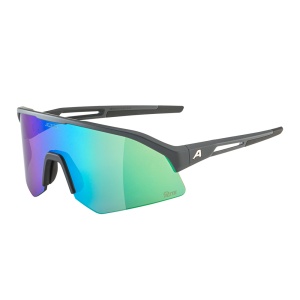 Ochelari de soare Alpina Sonic HR Midnight-Grey Matt Q-Lite Mirror Green - Img 1