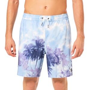 Pantaloni scurti apa Oakley Canary Palms RC 18 Palms Clouds Light Blue