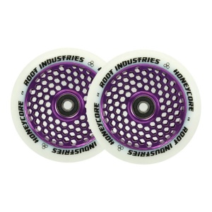 Set 2 roti Trotineta Root Honeycore White 110mm Purple