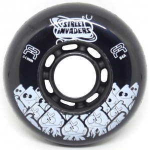 Set 4 Roti FR Street Invaders Negre 84mm/84a