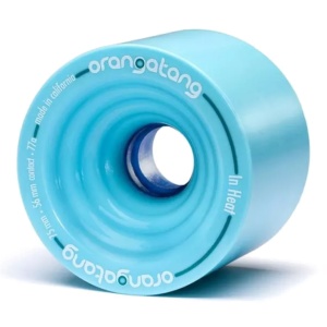 Set 4 roti Longboard Orangatang 75mm/77A In Heat Blue