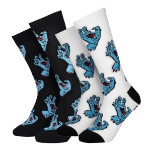 Set sosete Santa Cruz Multi Hand White/Black 2 per - Img 1