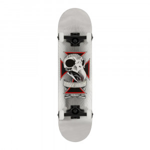 Skateboard Birdhouse Stage 3 Hawk Skull 2 Chrome Silver Foil 7.75inch - Img 1