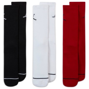 Sosete Nike Jordan Jumpman Crew Black/White/Red 3 per - Img 3