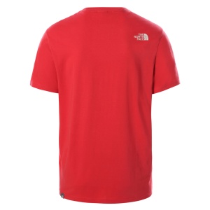 Tricou North Face Mount Line Rococco Red - Img 2