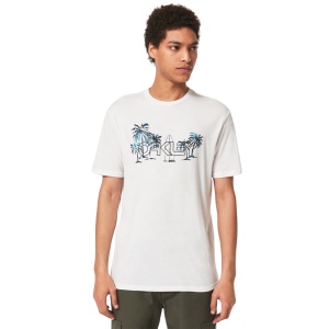Tricou Oakley Palm Beach B1B White - Img 1