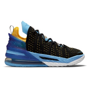 Ghete Baschet Nike Lebron XVIII Dynasty Black/Coast/Concord/University Gold - Img 3