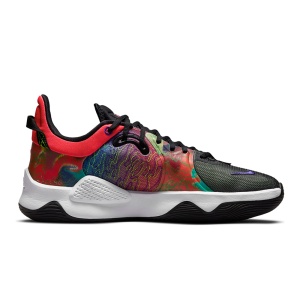 Ghete Baschet Nike PG 5 Bright Crimson/Fierce Purple/Barely Volt/Black - Img 3