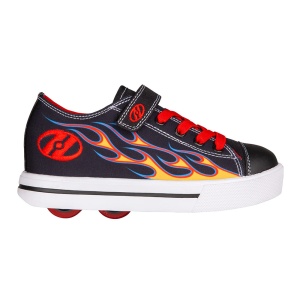 Heelys Snazzy X2 Black/Yellow/Red Flame - Img 2