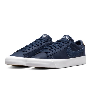 Incaltaminte Nike SB Zoom Blazer Low Pro GT Prm Midnight Navy/White - Img 5
