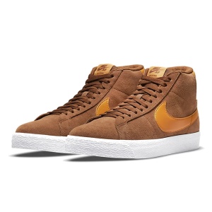Incaltaminte Nike SB Zoom Blazer Mid Pecan/Pecan/White/Light Curry - Img 5