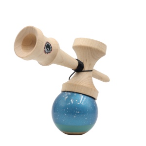 Kendama Okendama Splatter Revo Glaze Pearl Gentian Blue/Teal - Img 3