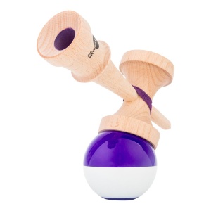 Kendama USA Kaizen Jet Shape Half Split Purple/White - Img 3