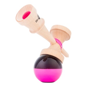 Kendama USA Kaizen Jet Shape Half Split Super Stick Pink/Black - Img 2