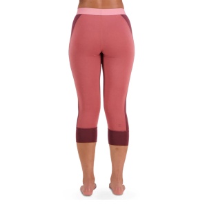 Pantaloni Corp Mons Royale Cascade Merino Flex 200 3/4 Dark Chocolate/Terracotta 22/23 - Img 3