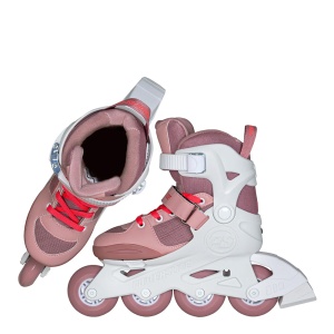 Role copii Powerslide Pale Mauve Kids White/Rose - Img 4