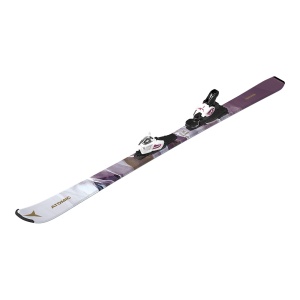 Schiuri Atomic Maven Girl 130-150 + legaturi L 6 GW White/Lavender 24/25 - Img 6