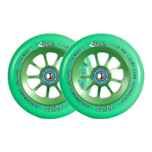 Set 2 roti Trotineta River Naturals Glide 110mm Emerald