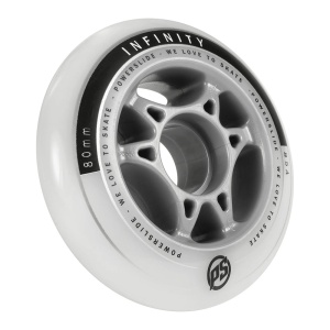 Set 4 roti Powerslide Infinity Silver/Grey 80mm/85A - Img 2